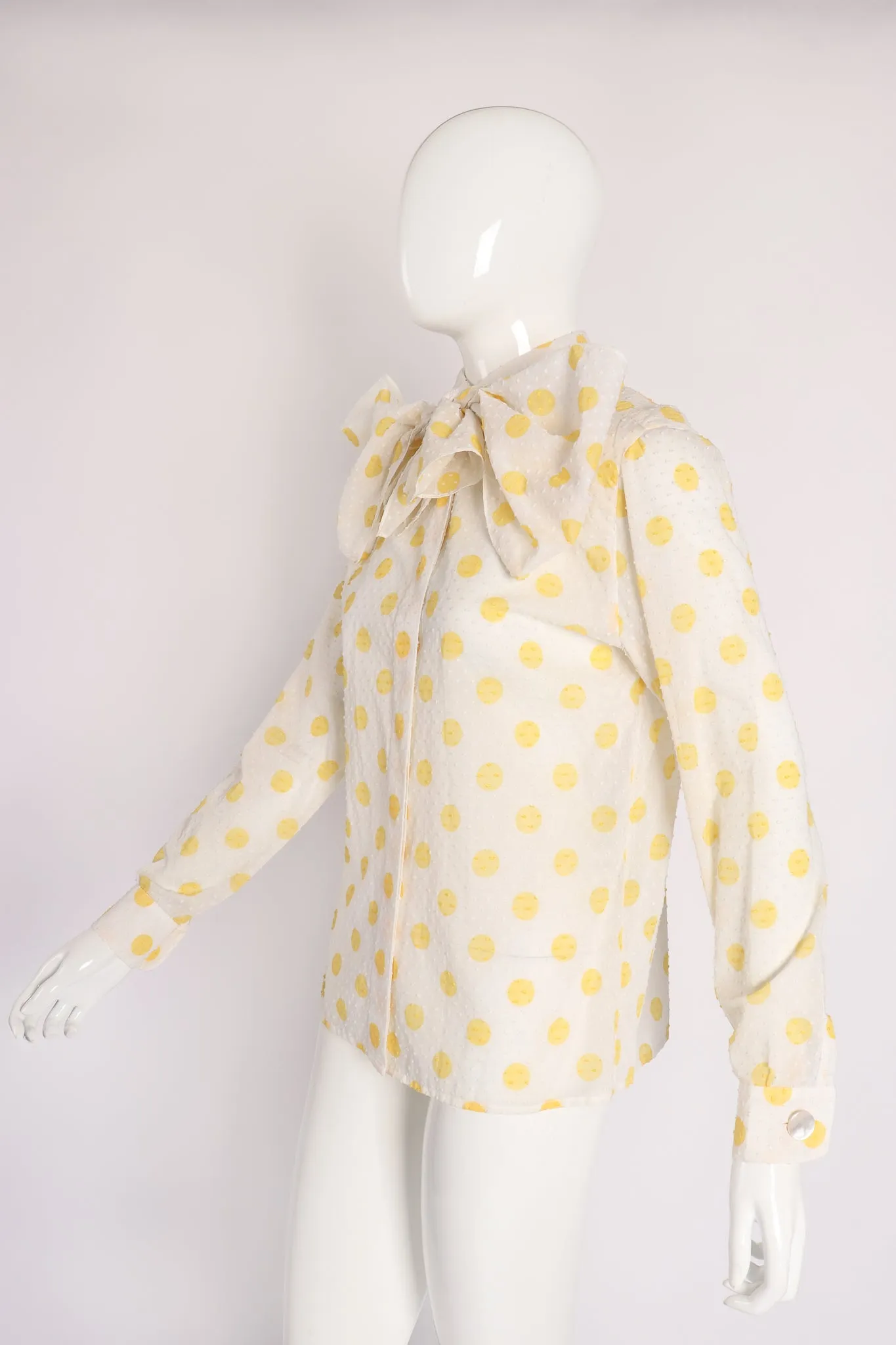 Swiss Dot Polka Shirt & Scarf