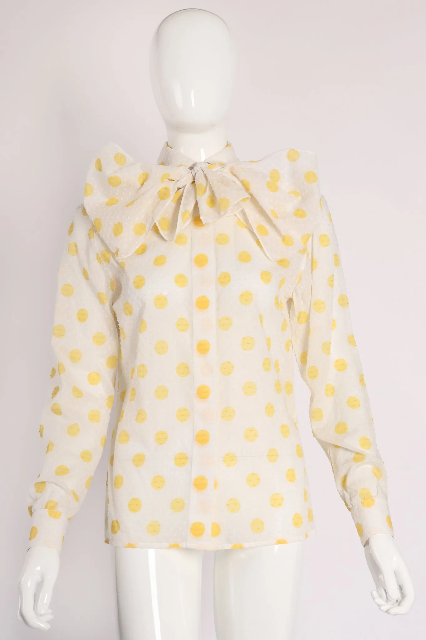 Swiss Dot Polka Shirt & Scarf