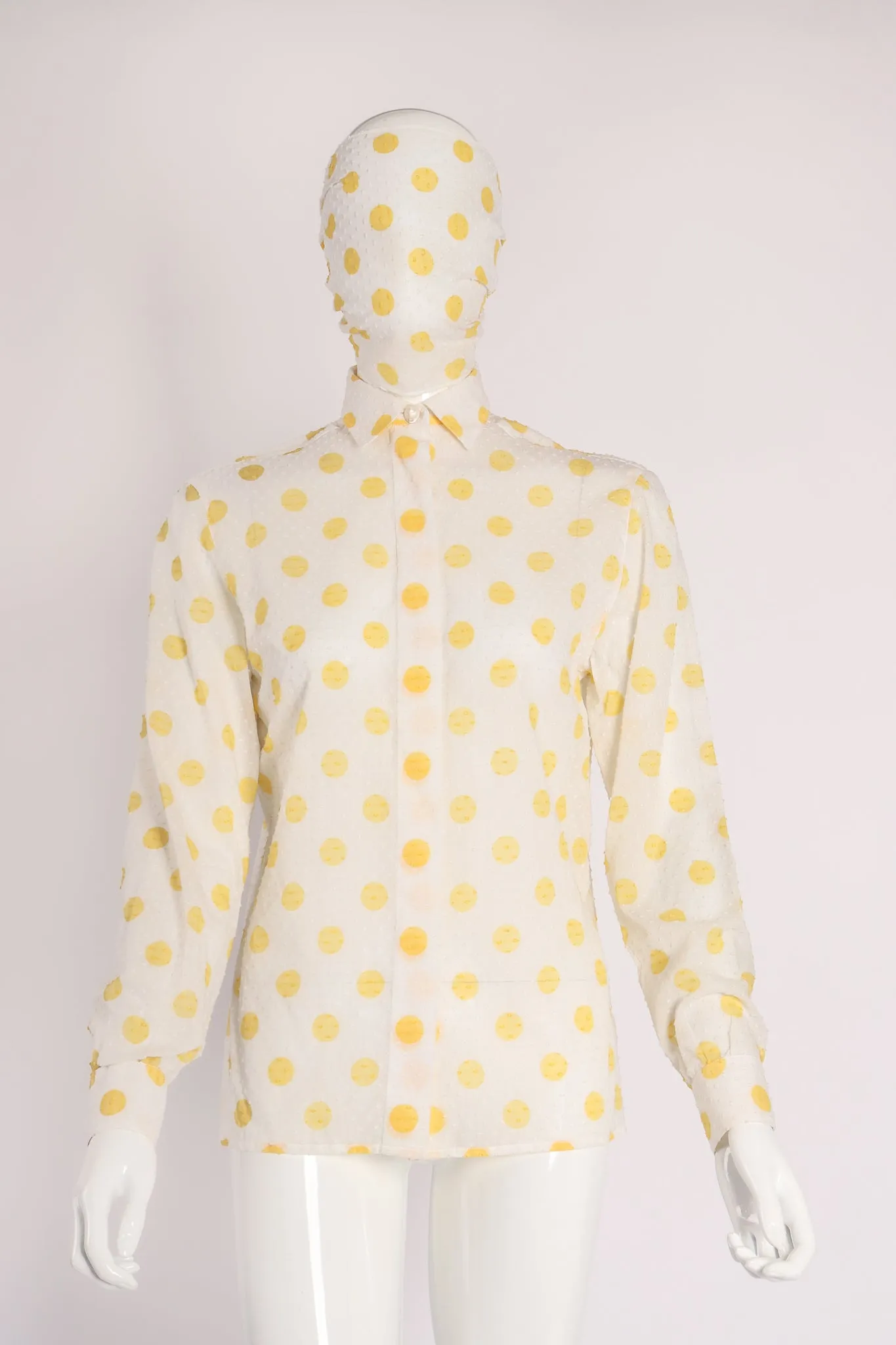 Swiss Dot Polka Shirt & Scarf