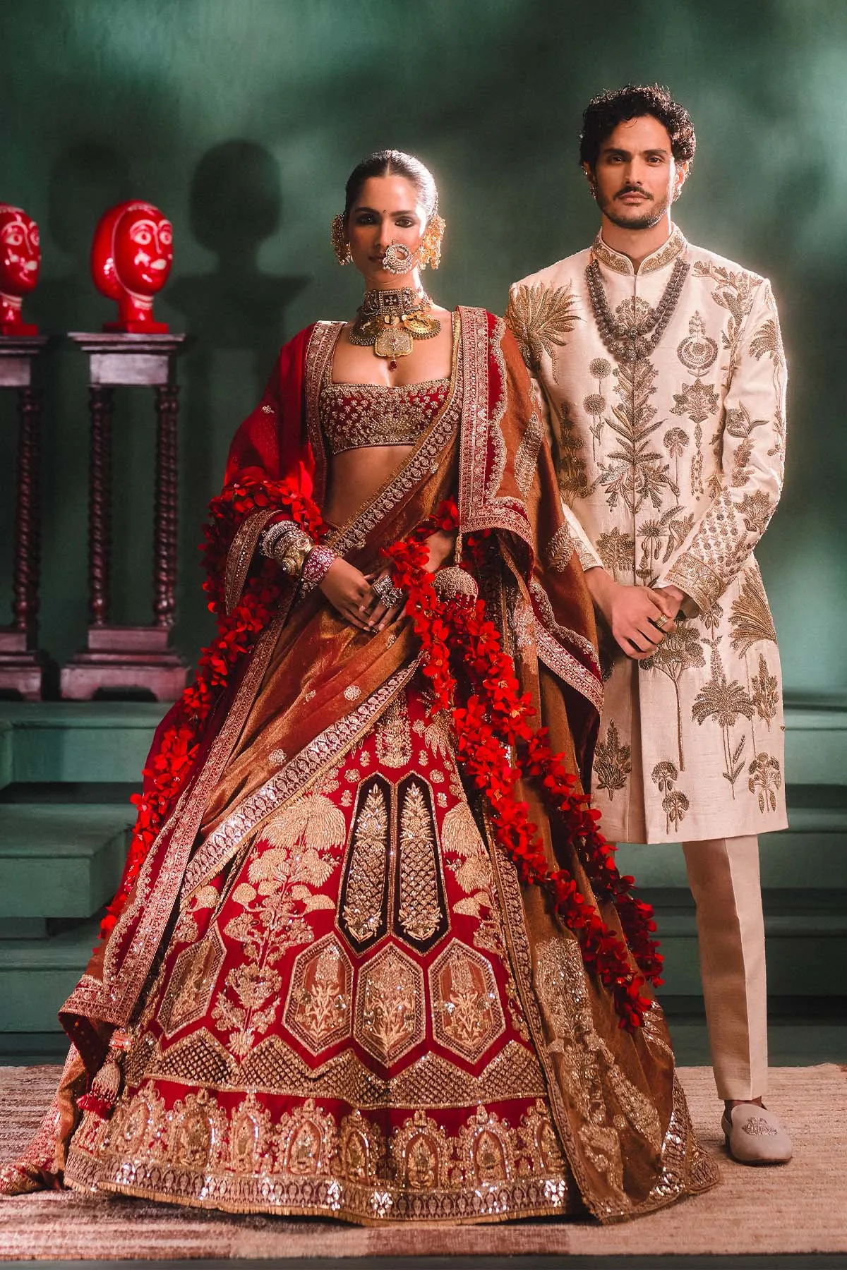 The Anar Bagh Lehenga [with original dupatta][without veil]
