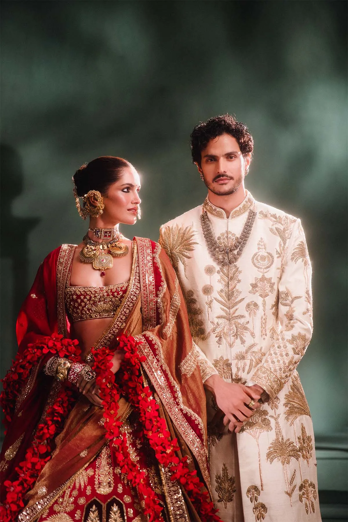 The Anar Bagh Lehenga [with original dupatta][without veil]