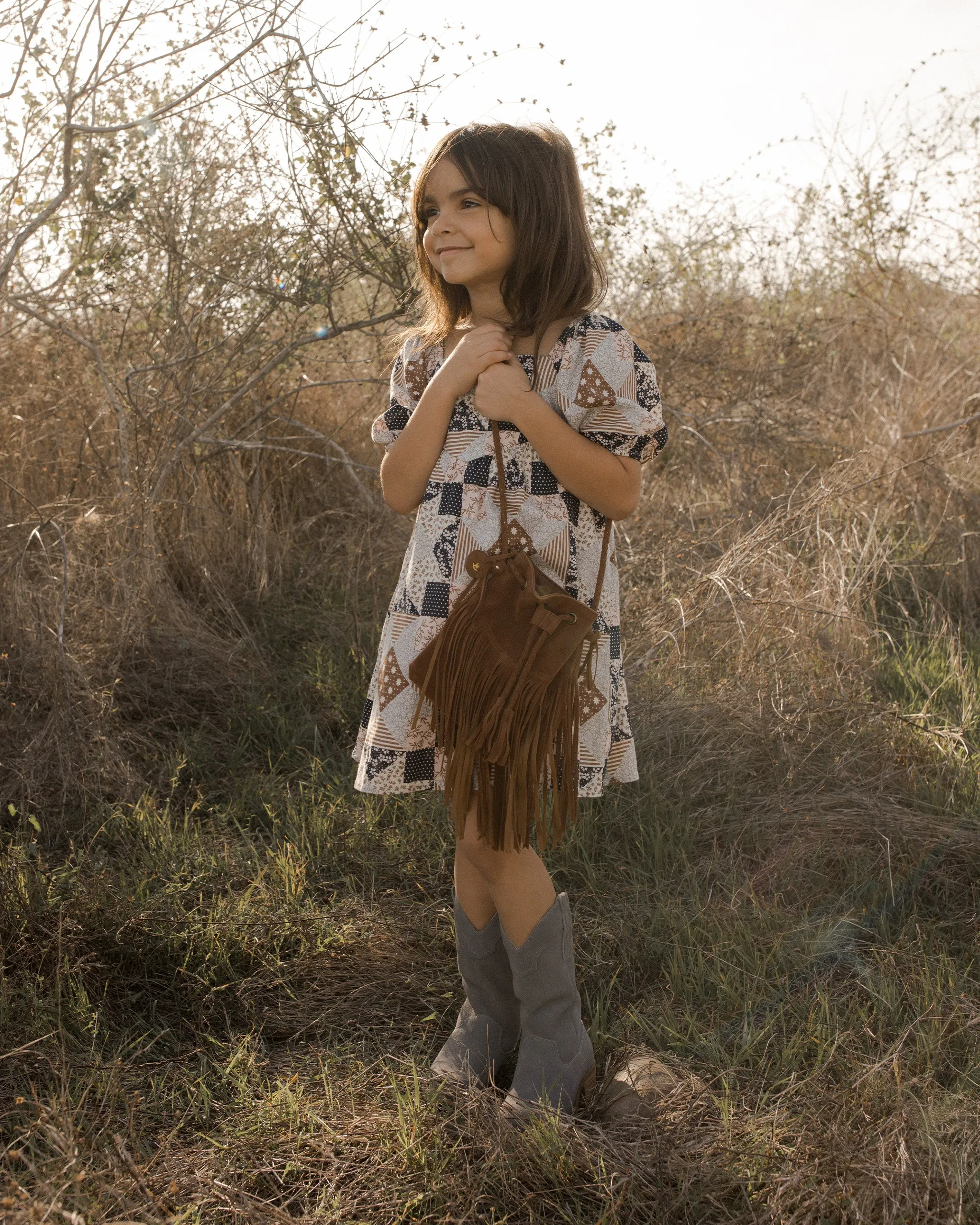 The Cassidy Dress by Rylee   Cru - Patchwork - BABY