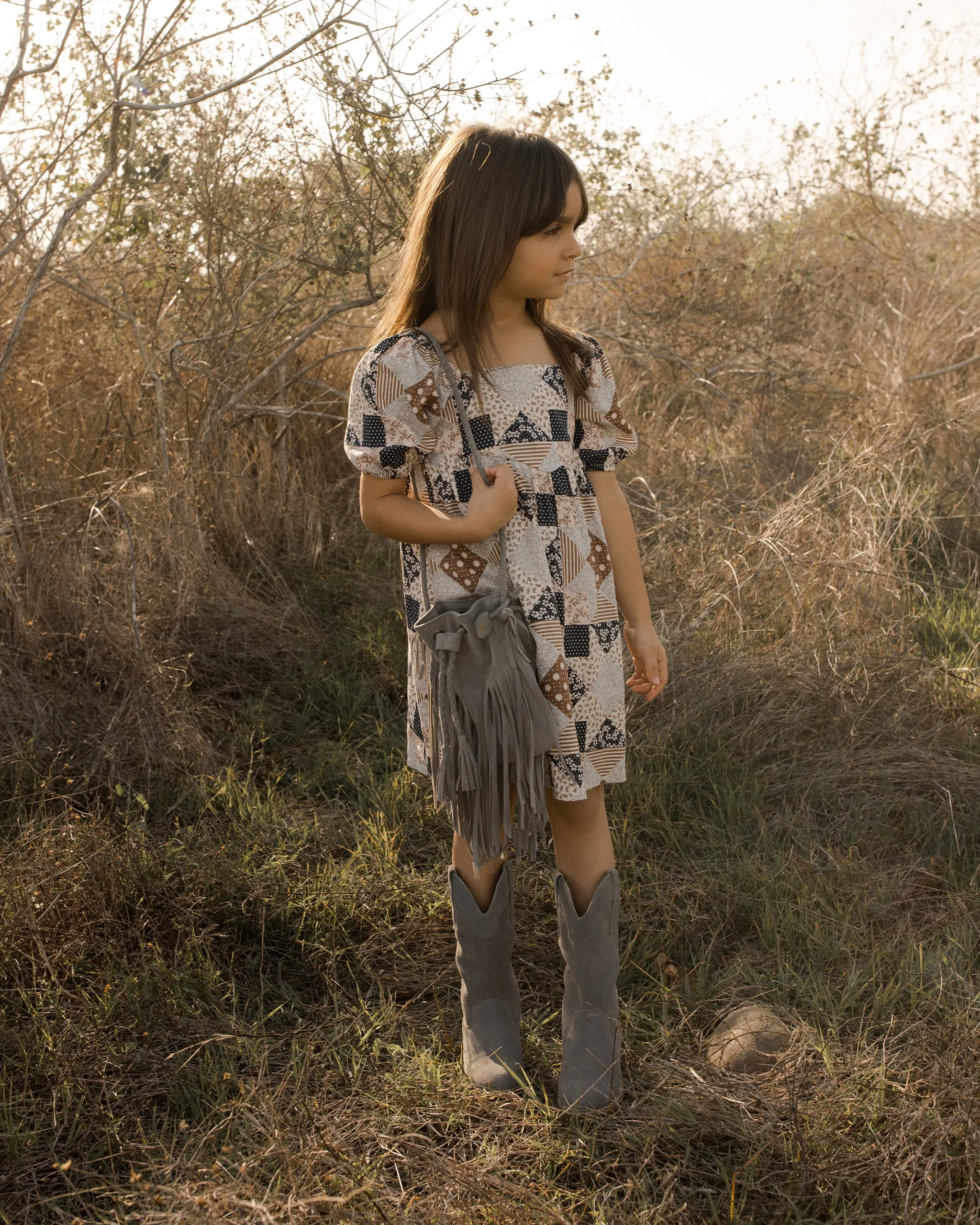 The Cassidy Dress by Rylee   Cru - Patchwork - BABY