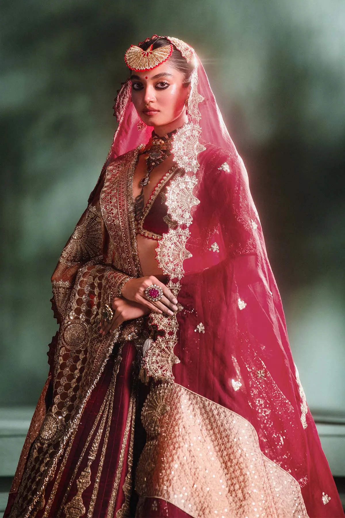The Gajar Halwa Lehenga [with original dupatta]