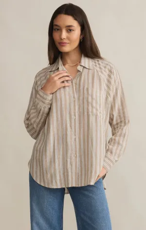 The Perfect Linen Top-Pebble Moon