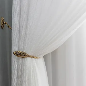 Tiffany WhiteTulle Sheer Curtains (1 Panel)