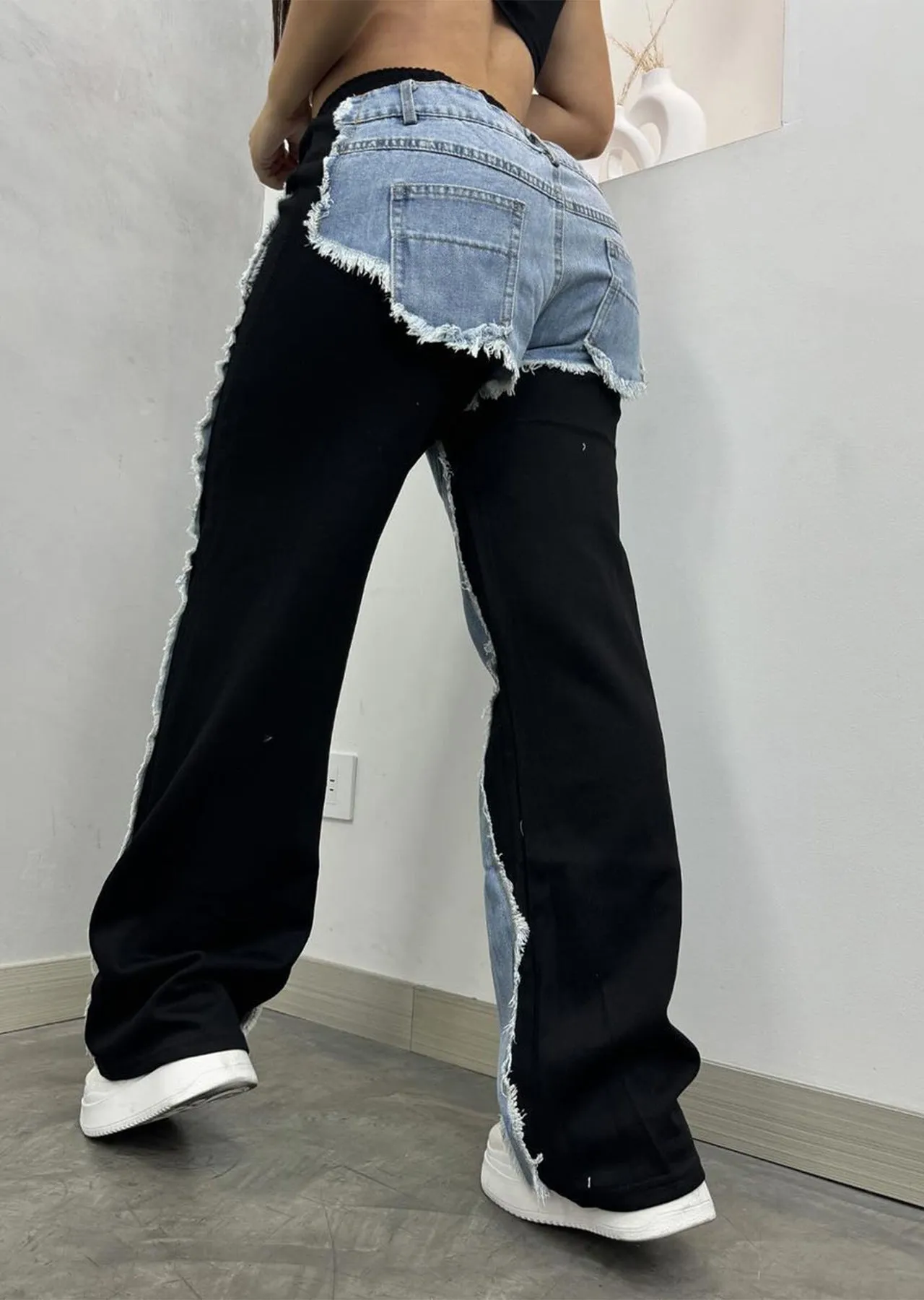 Trendy Patchwork Jeans