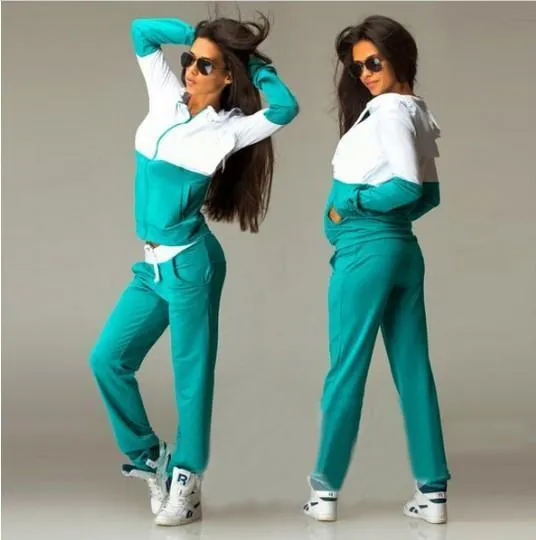 Two Tone Hoodie & Pants (2 Piece Set)