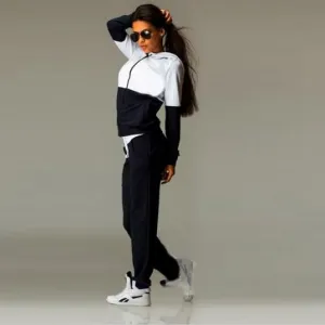 Two Tone Hoodie & Pants (2 Piece Set)