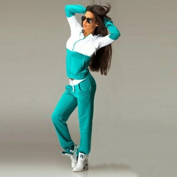 Two Tone Hoodie & Pants (2 Piece Set)