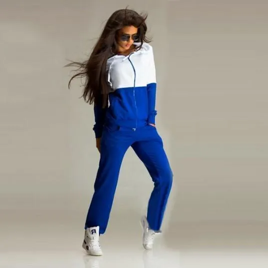 Two Tone Hoodie & Pants (2 Piece Set)