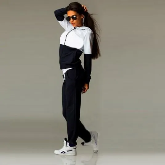 Two Tone Hoodie & Pants (2 Piece Set)