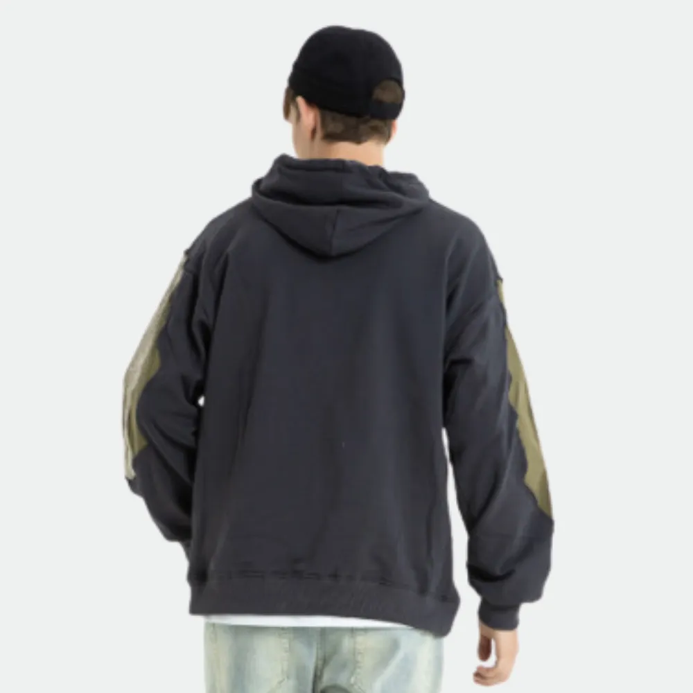 Urban Ripped Patchwork Hoodie