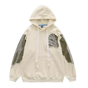Urban Ripped Patchwork Hoodie