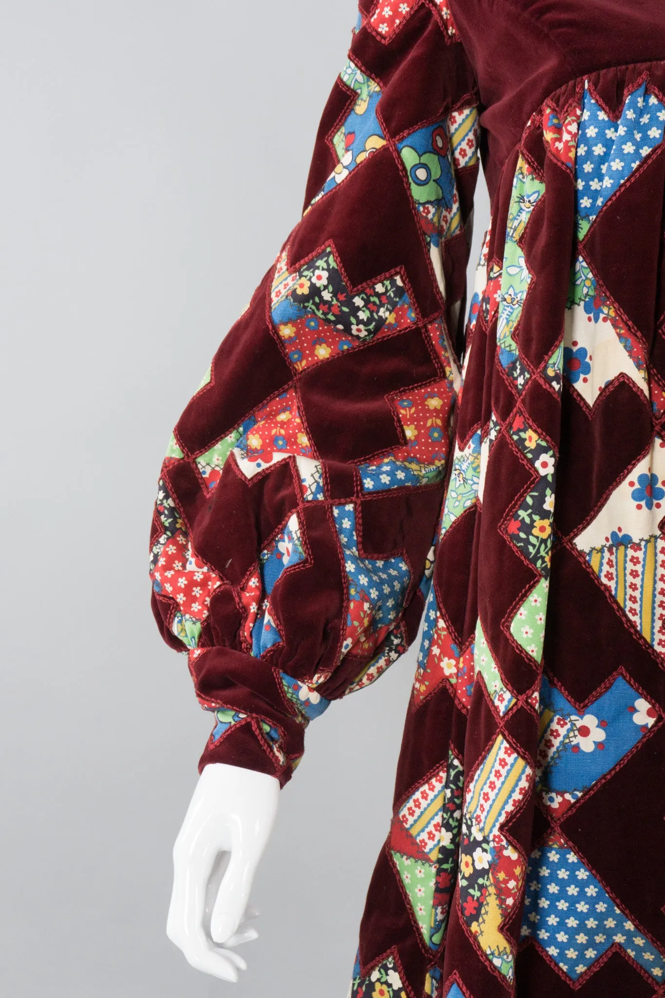 Velvet Patchwork MiniDress