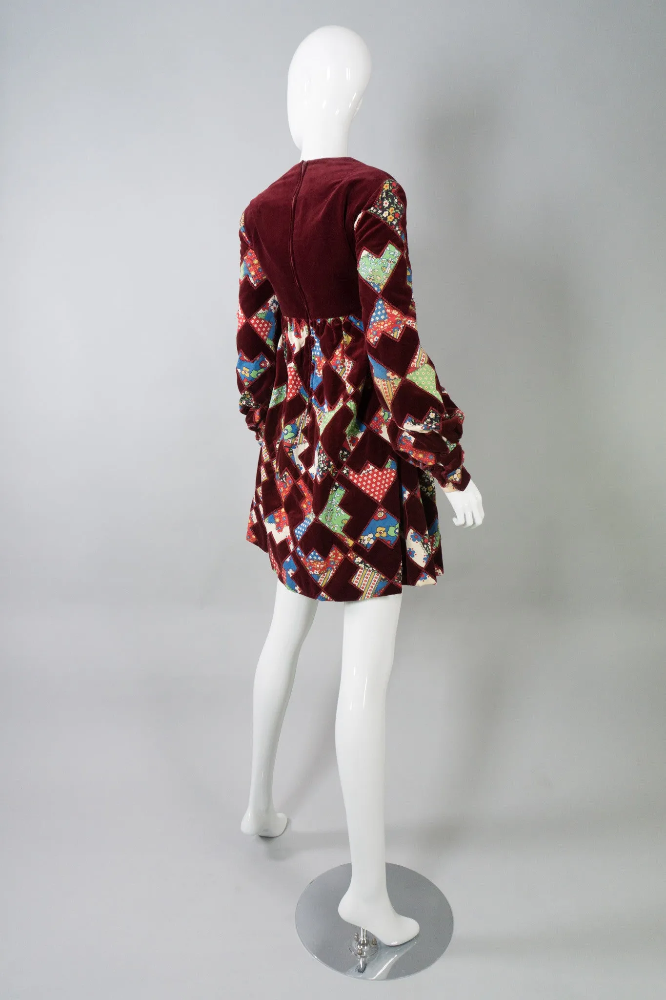 Velvet Patchwork MiniDress