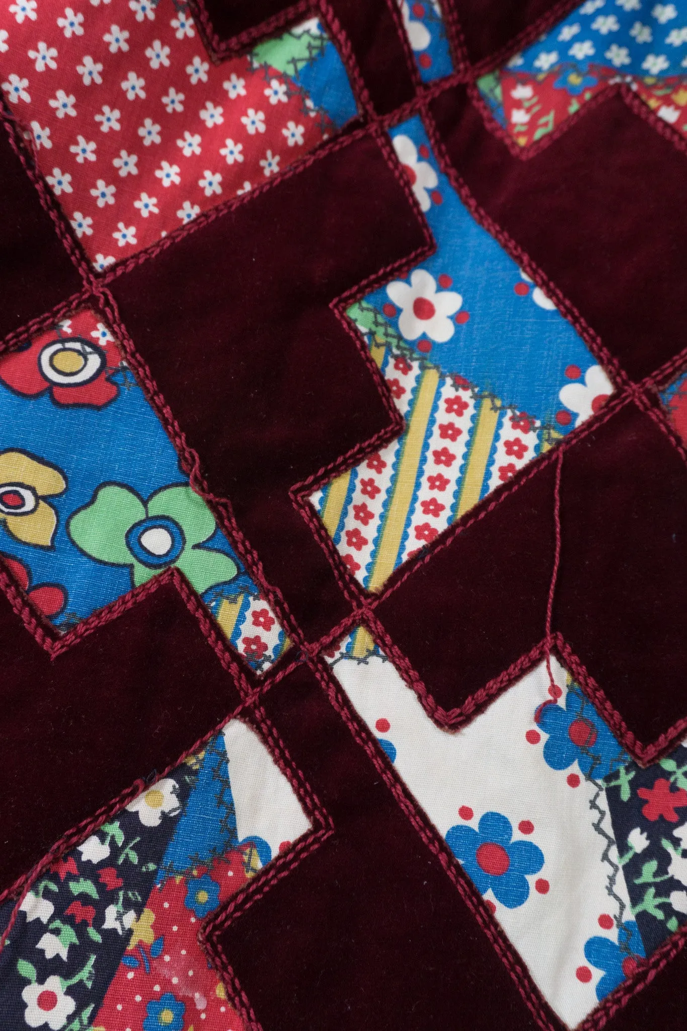 Velvet Patchwork MiniDress