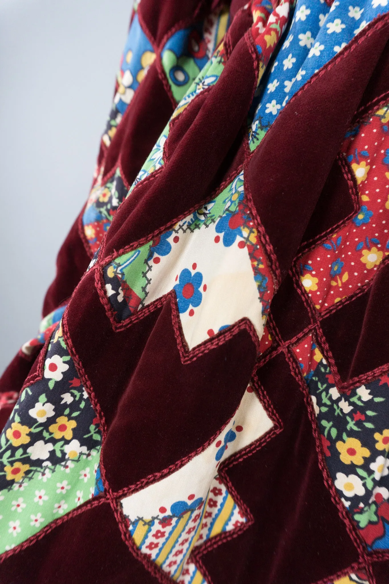 Velvet Patchwork MiniDress