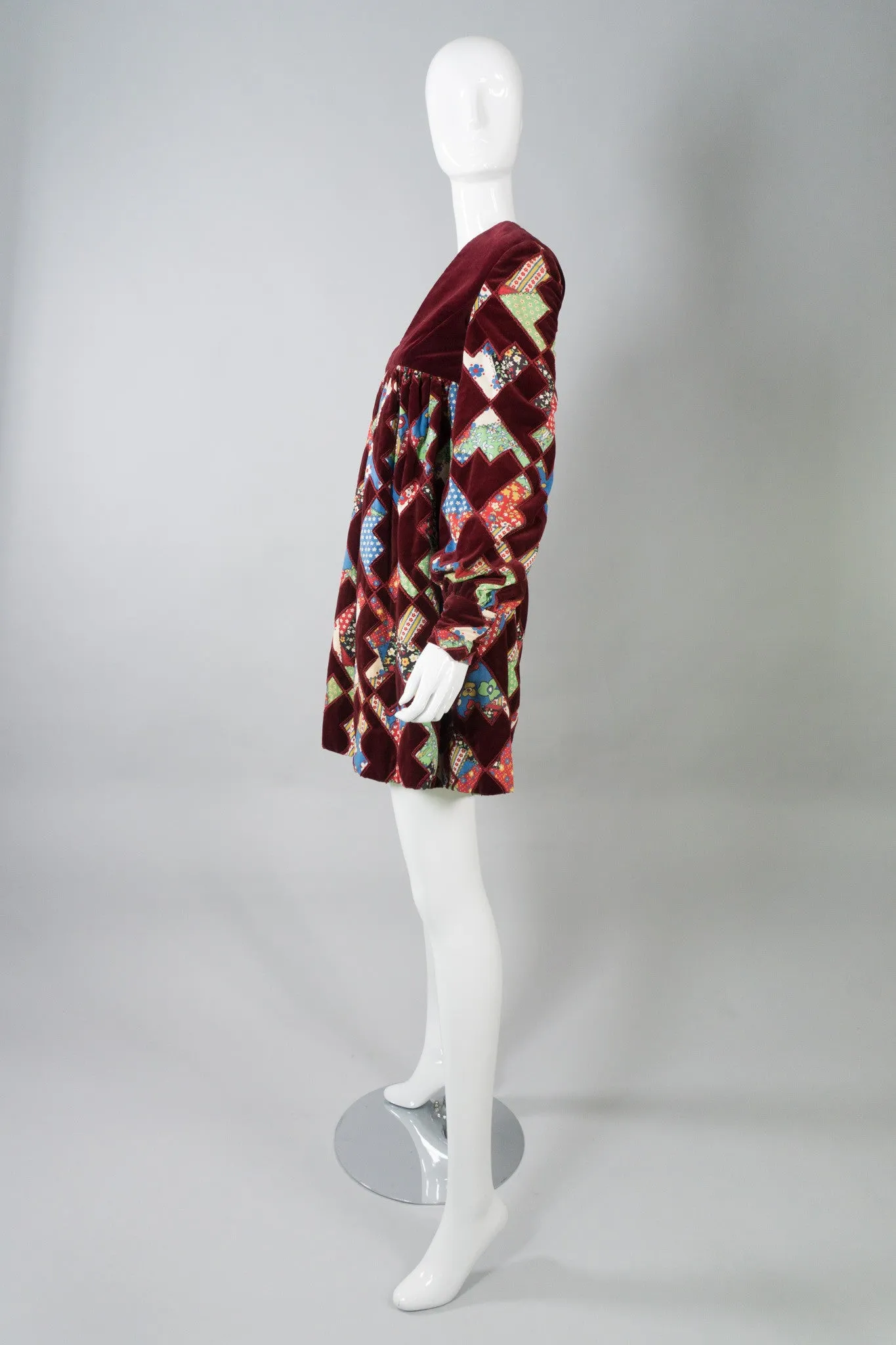Velvet Patchwork MiniDress