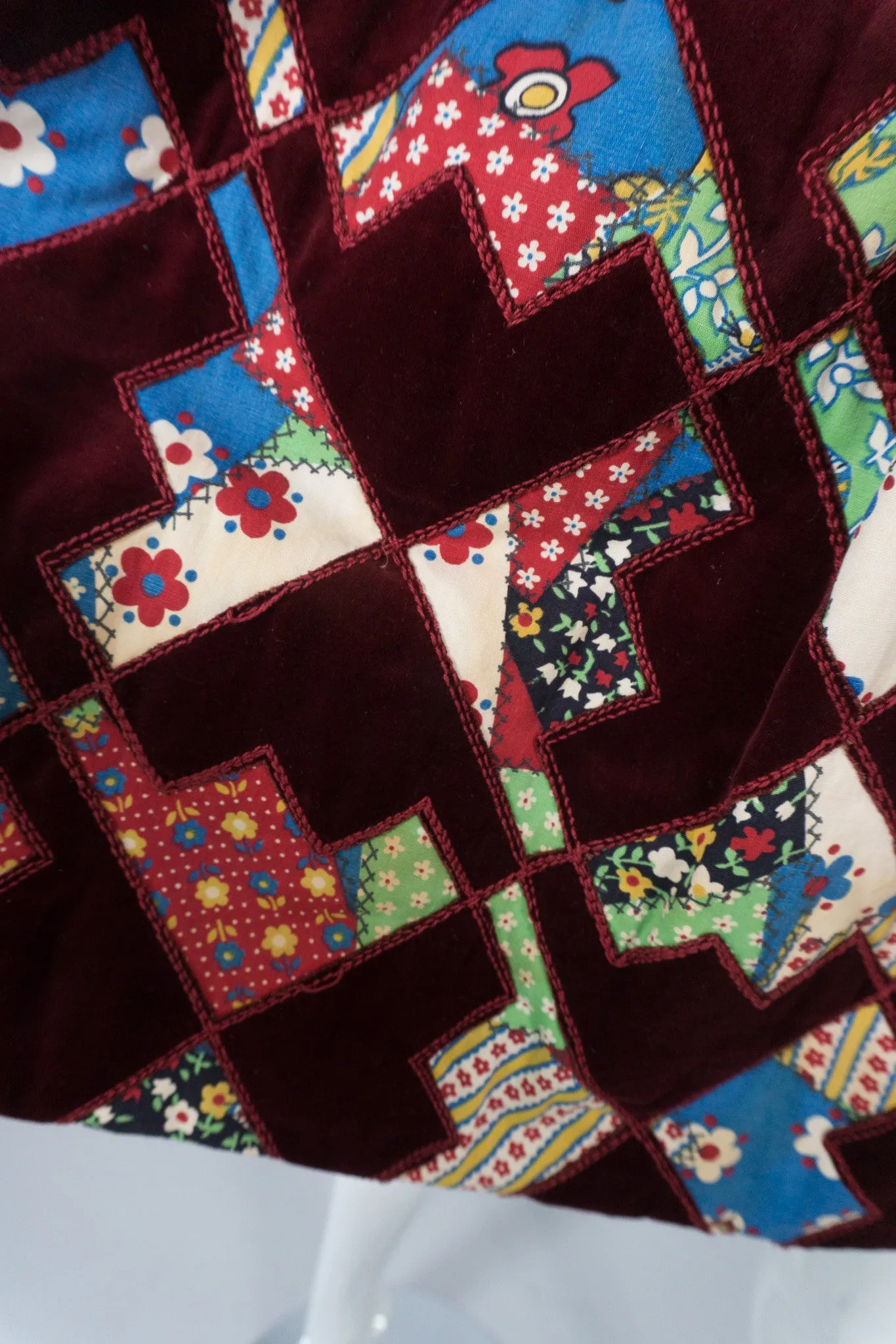 Velvet Patchwork MiniDress