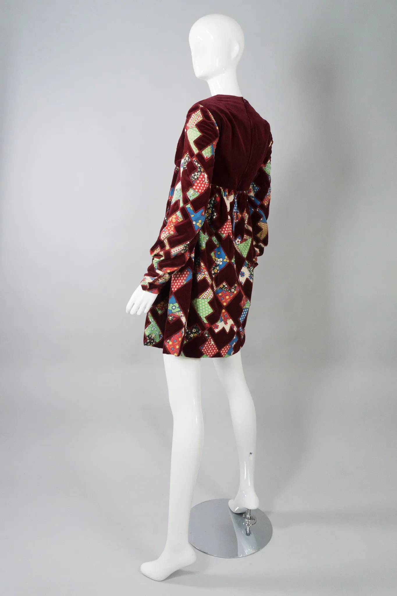 Velvet Patchwork MiniDress