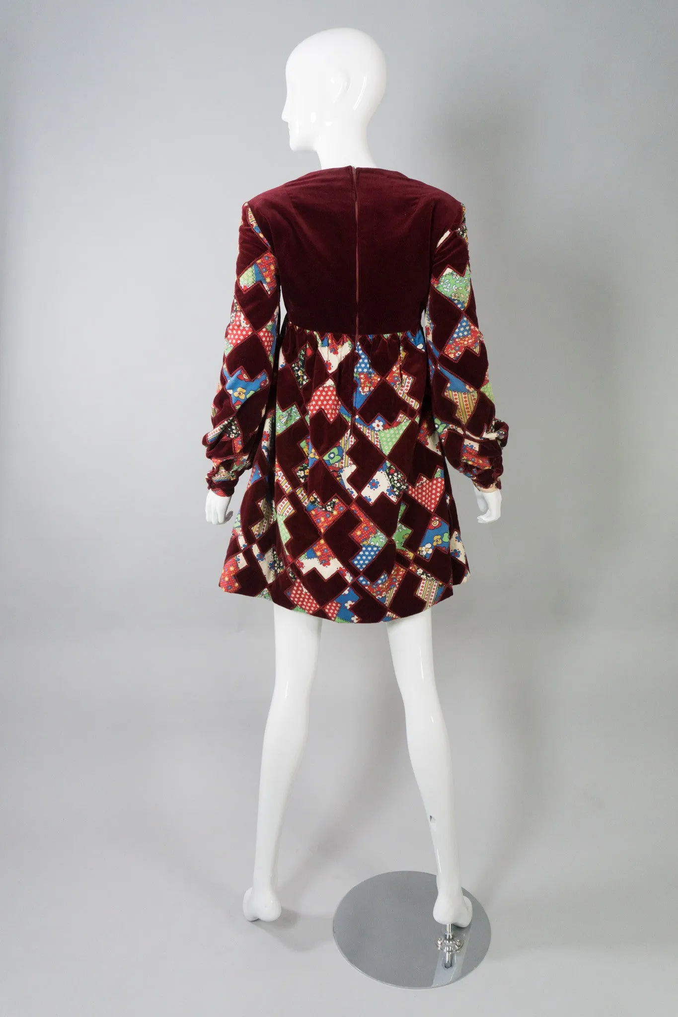 Velvet Patchwork MiniDress