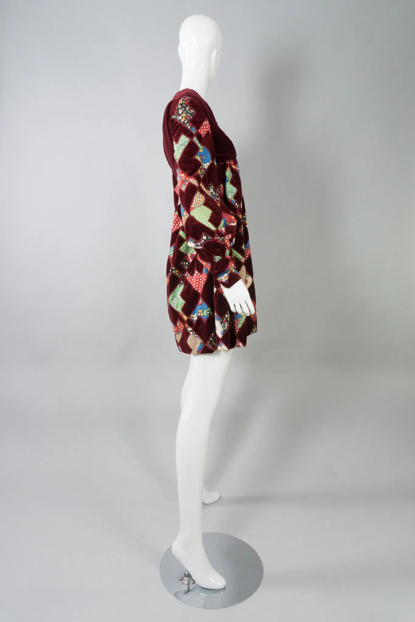 Velvet Patchwork MiniDress