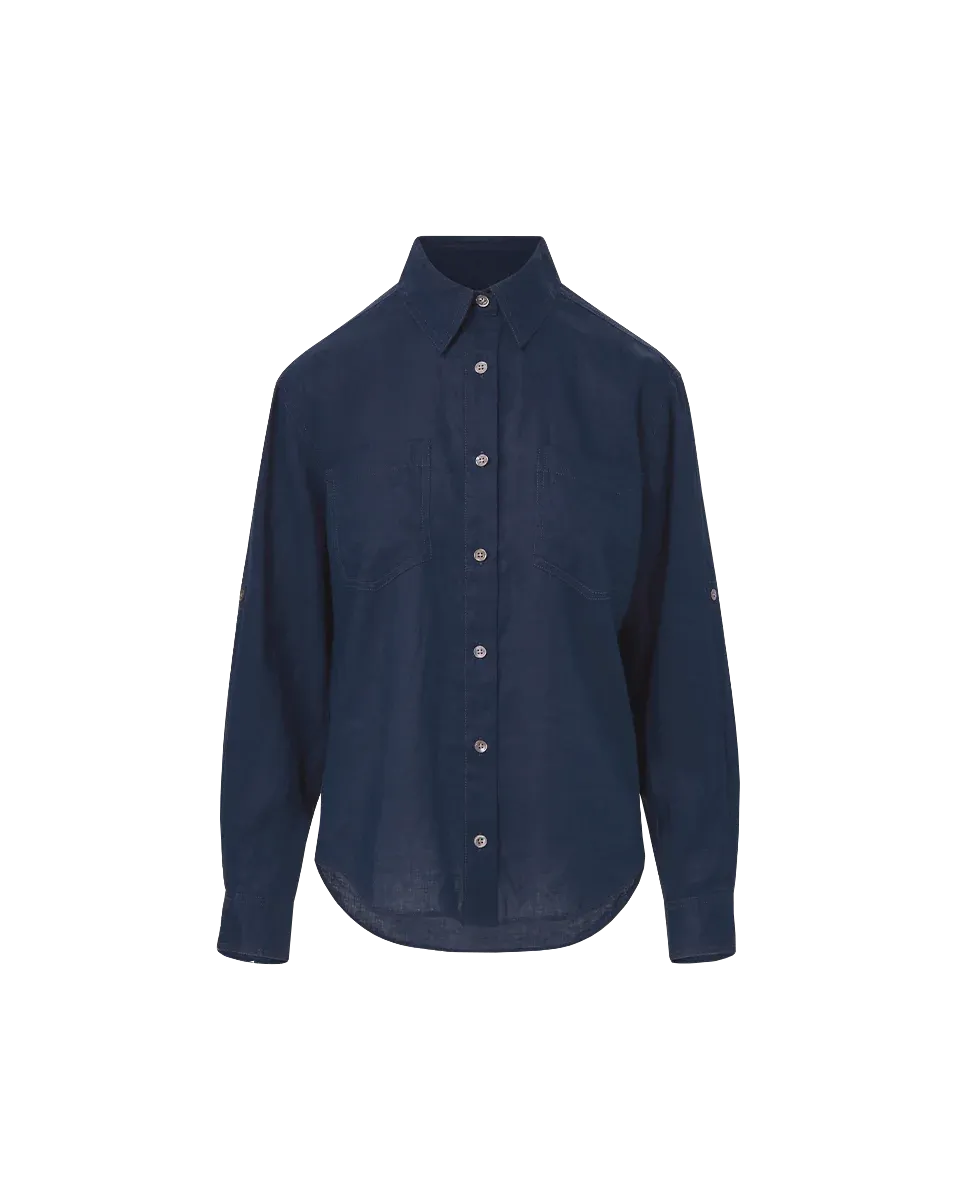 VERONICA BEARD Gil Linen Shirt