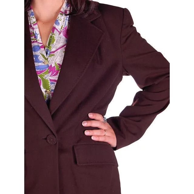 Vintage Brown Wool Ladies Dress Suit 1940s Worths 44-30-46