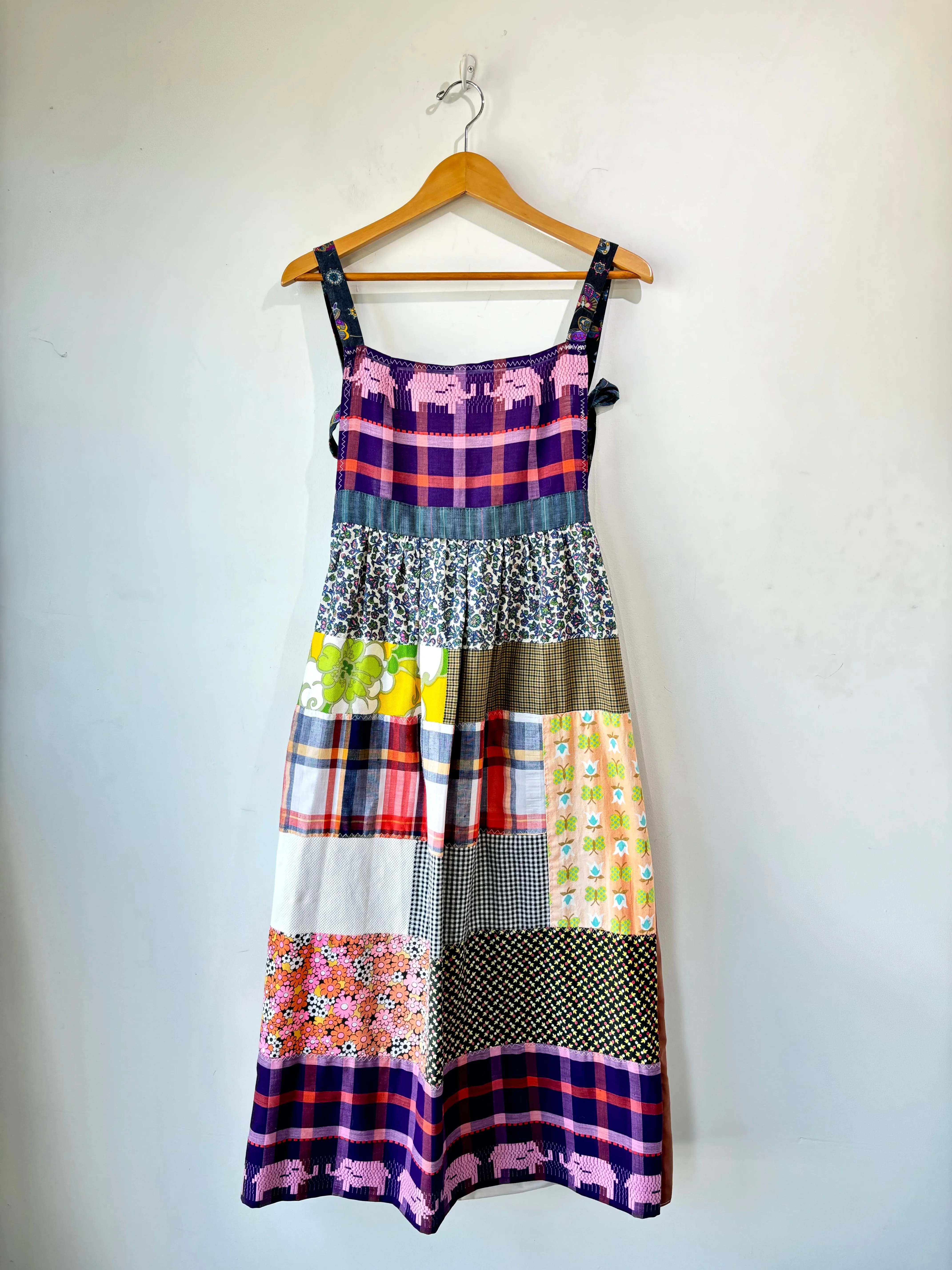 Vintage Handmade Patchwork Maxi Dress