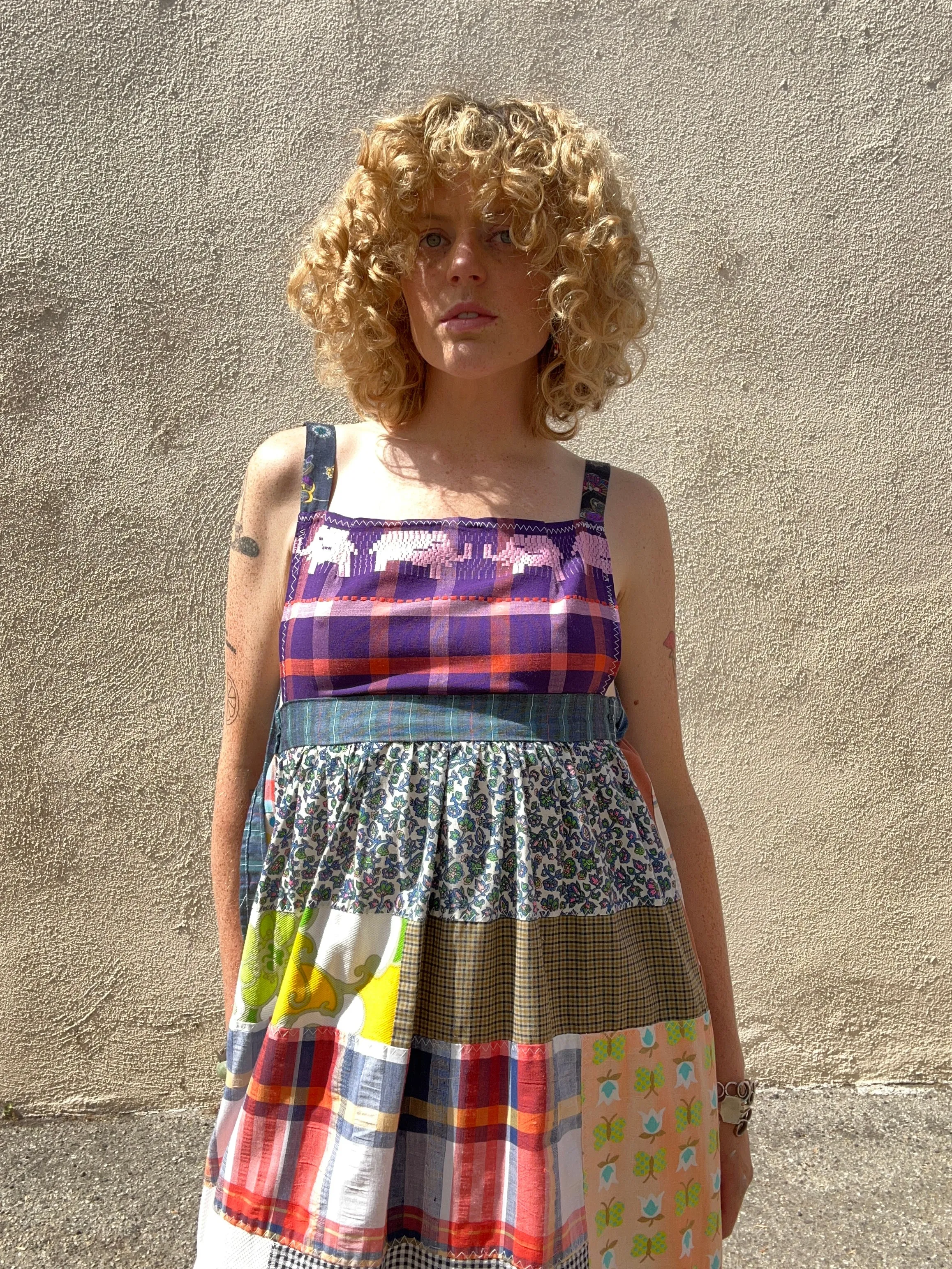 Vintage Handmade Patchwork Maxi Dress