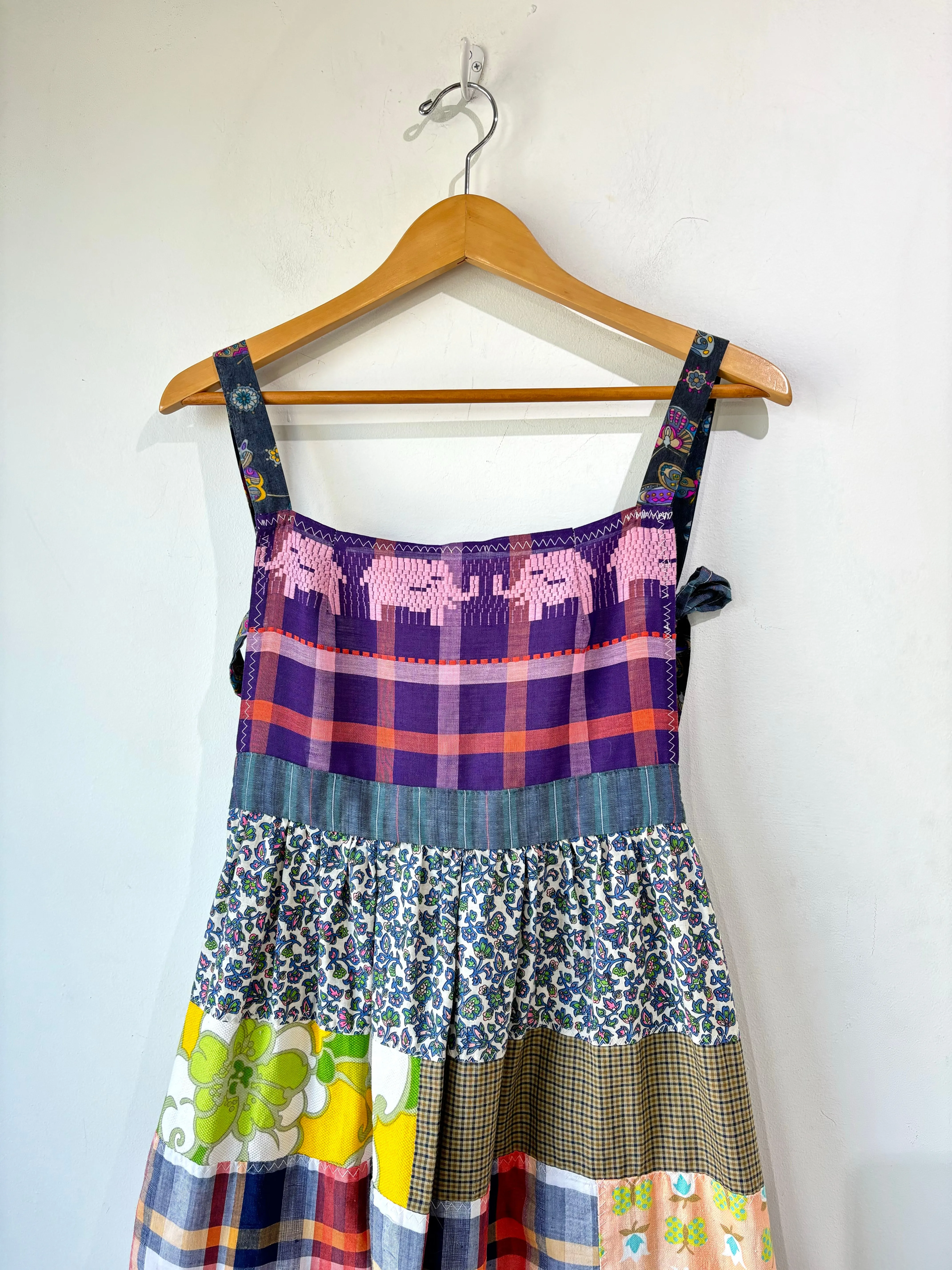 Vintage Handmade Patchwork Maxi Dress