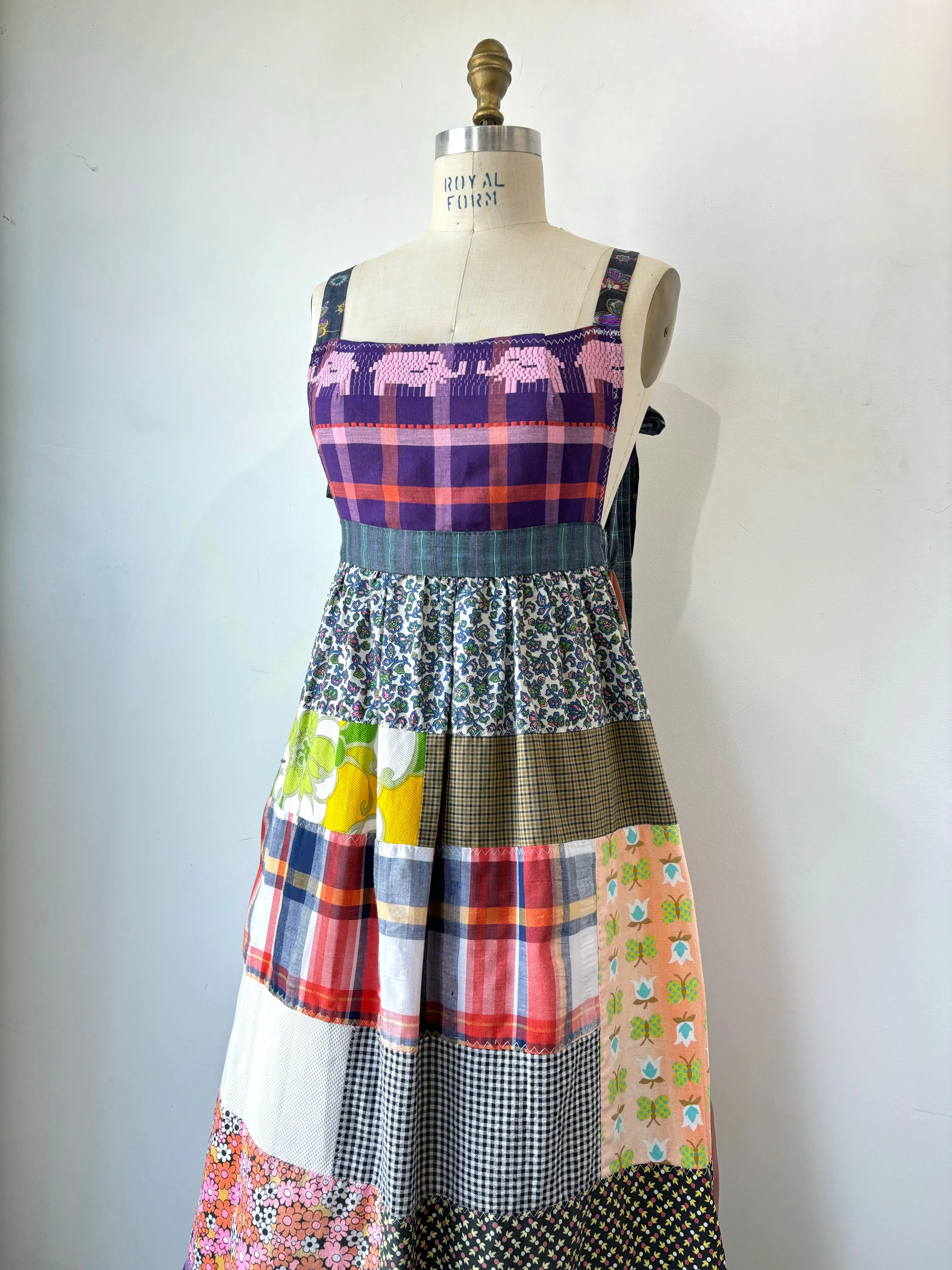 Vintage Handmade Patchwork Maxi Dress