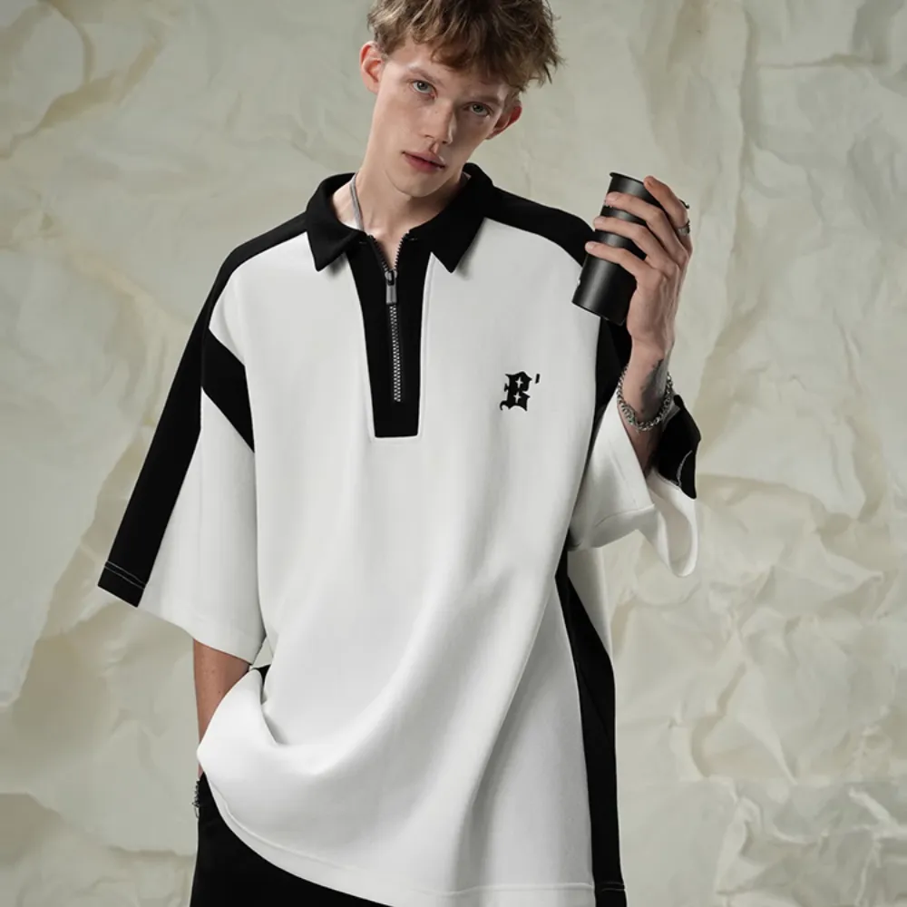Vintage Premium Panel Polo Shirt