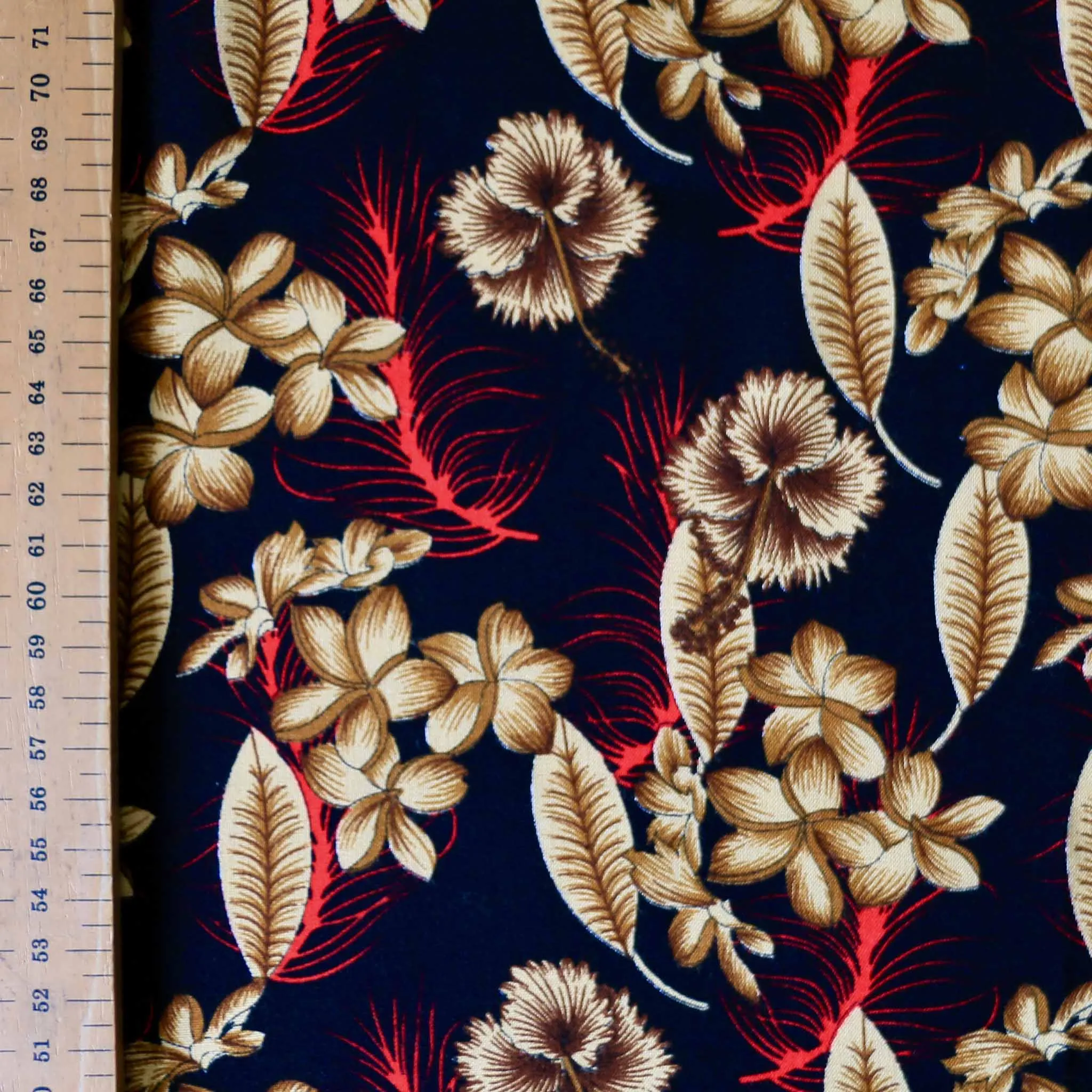Viscose Challis Fabric - Black