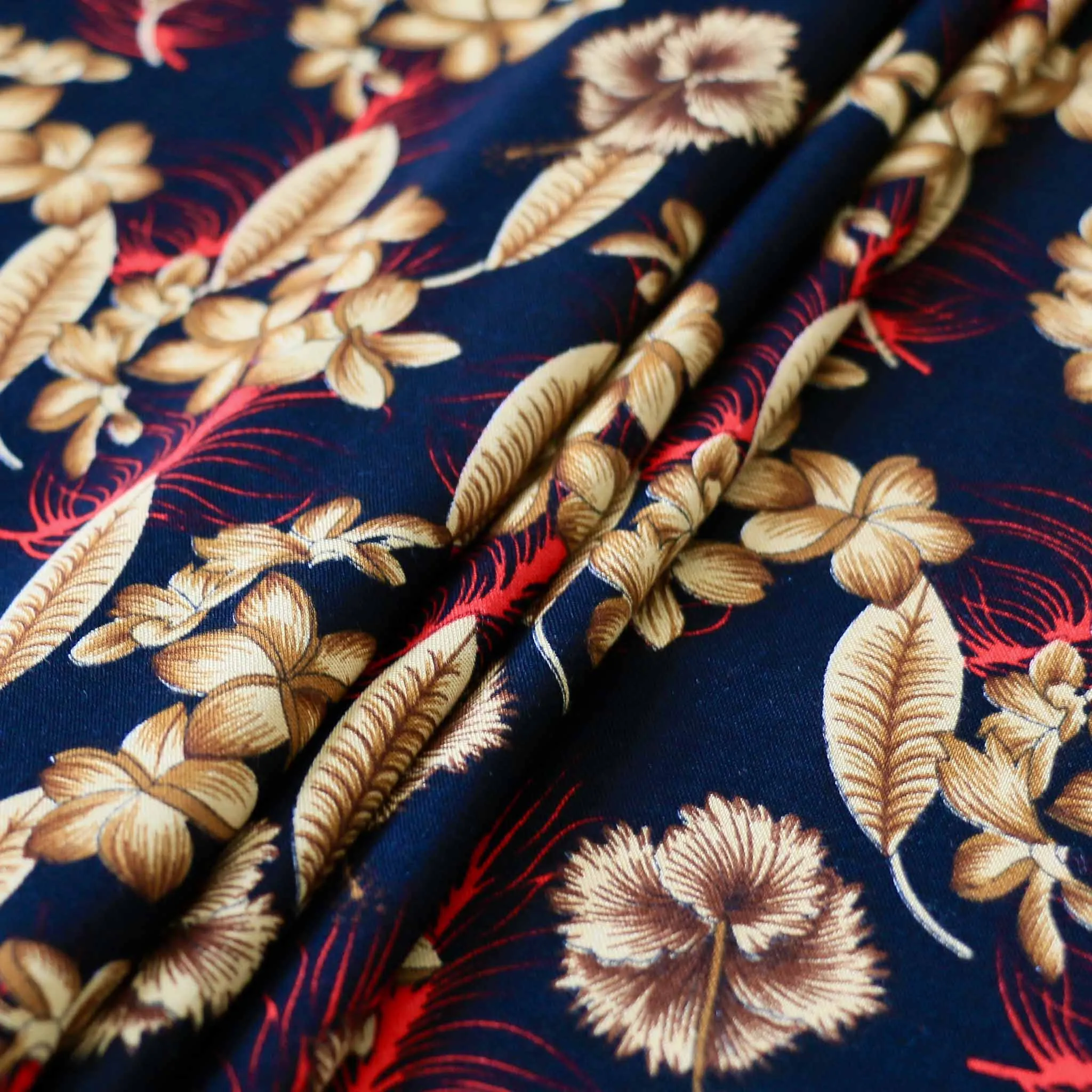 Viscose Challis Fabric - Black