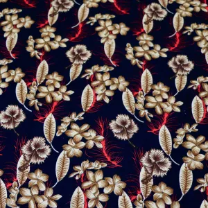 Viscose Challis Fabric - Black