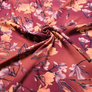 Viscose Lawn Fabric - Burnt orange