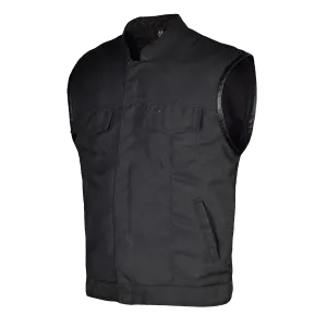 VL1914 Heavy Duty Textile Club Vest with Snaps And Zipper Closure