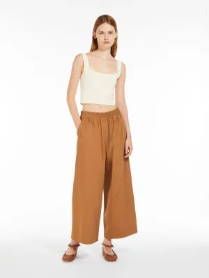 Weekend Maxmara - Placido Cotton Sateen Trousers - Terra Cotta