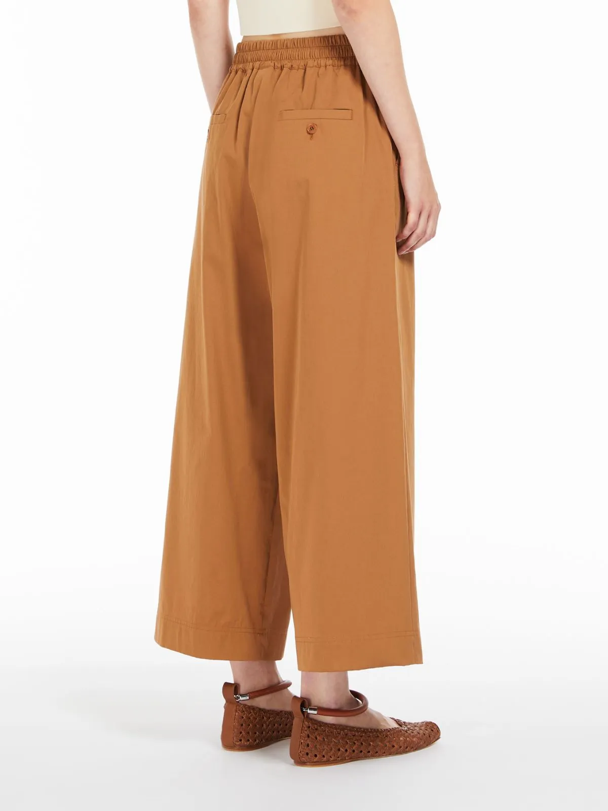 Weekend Maxmara - Placido Cotton Sateen Trousers - Terra Cotta