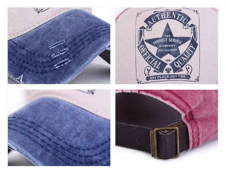 West Louis™ Star Patchwork Baseball Cap