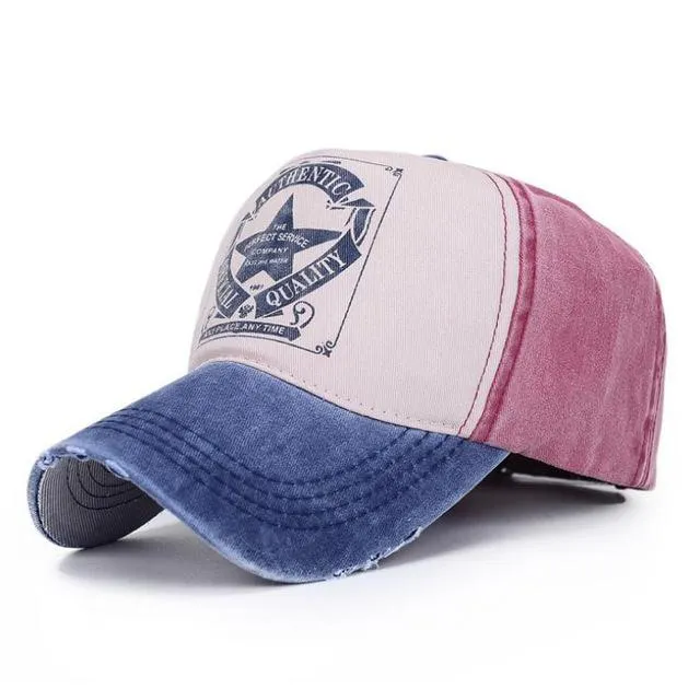 West Louis™ Star Patchwork Baseball Cap