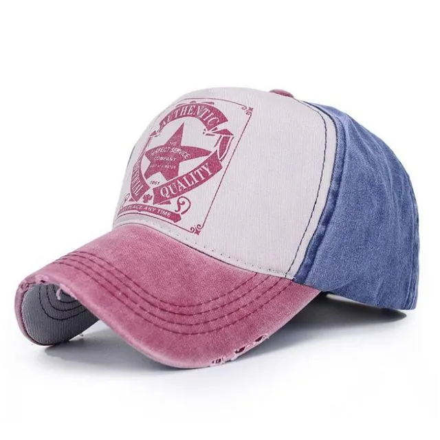 West Louis™ Star Patchwork Baseball Cap