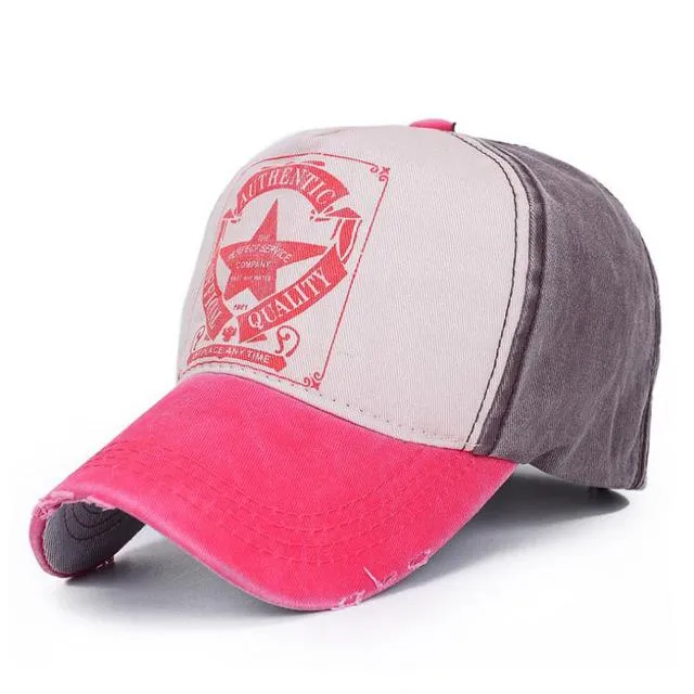 West Louis™ Star Patchwork Baseball Cap