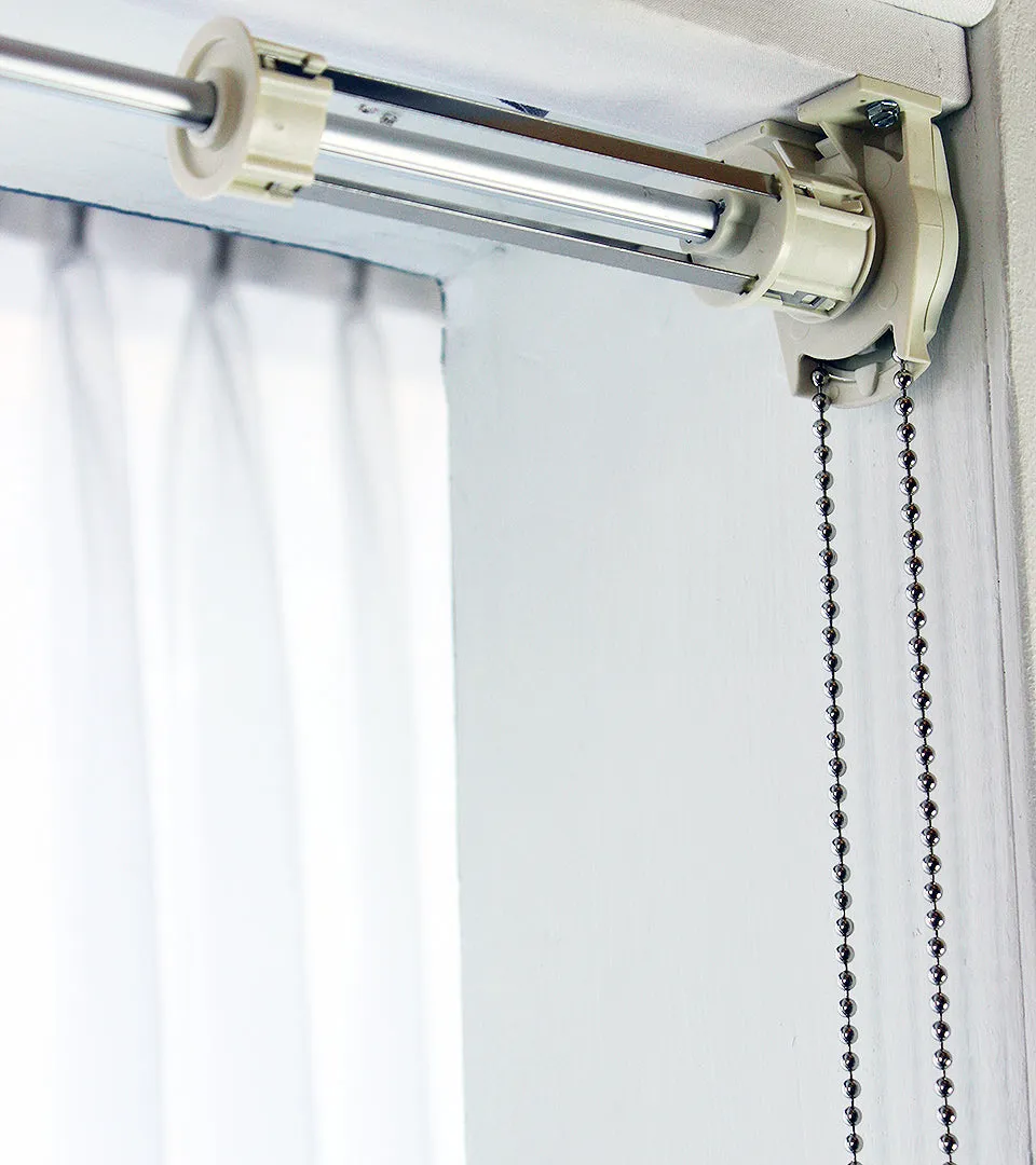 White Voile Austrian Sheer Shades