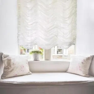 White Voile Austrian Sheer Shades