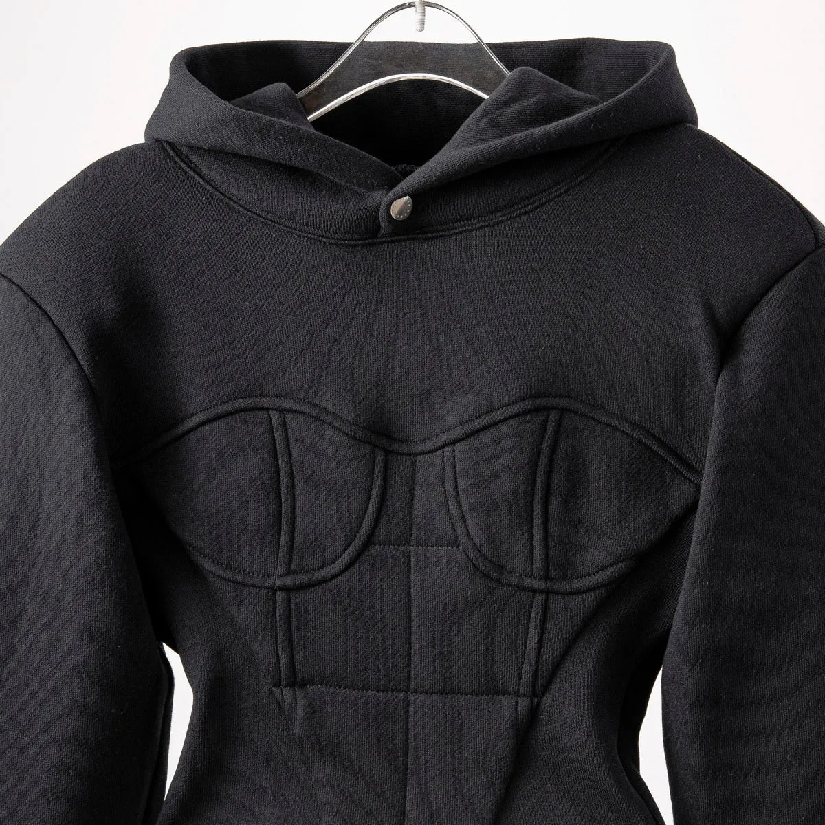 Women Hoodies Sweatshirt Patchwork Black Sweatshirt