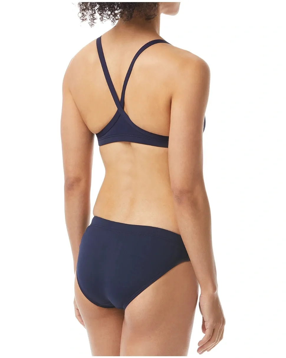 Women's Durafast One Solid Navy Diamondfit Workout Bikini