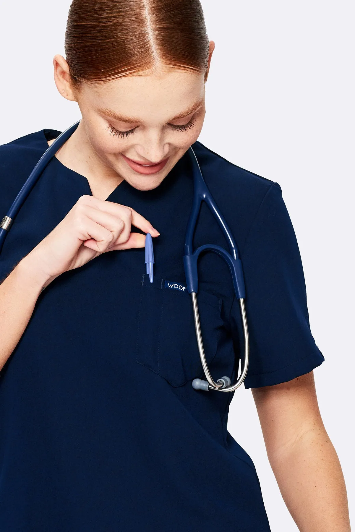 Women's Notch-Neck Tuck Top